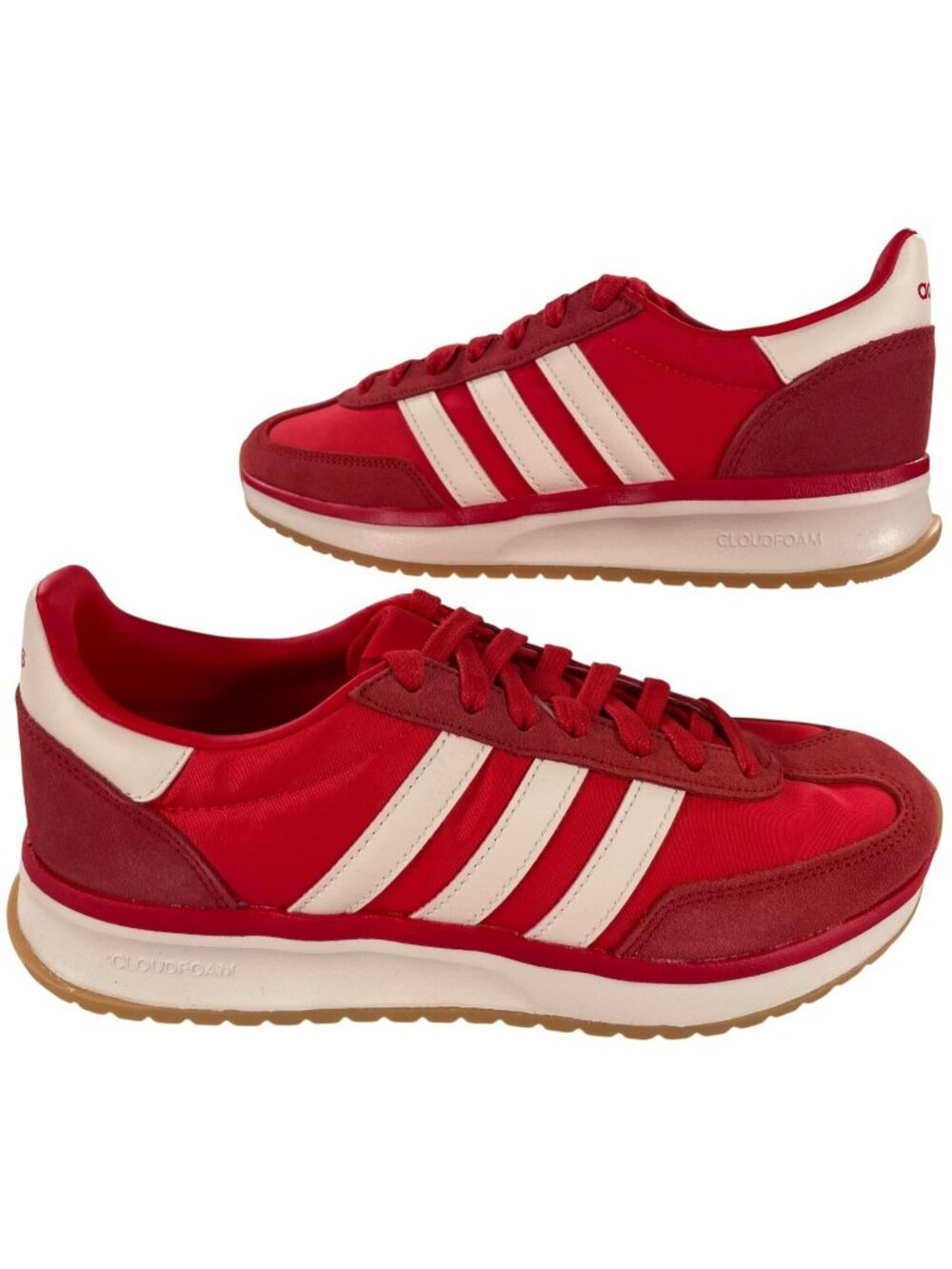 Adidas Run 70s 2.0 Cloudfoam Athletic Sneakers Red & White Women's Size 9 NEW